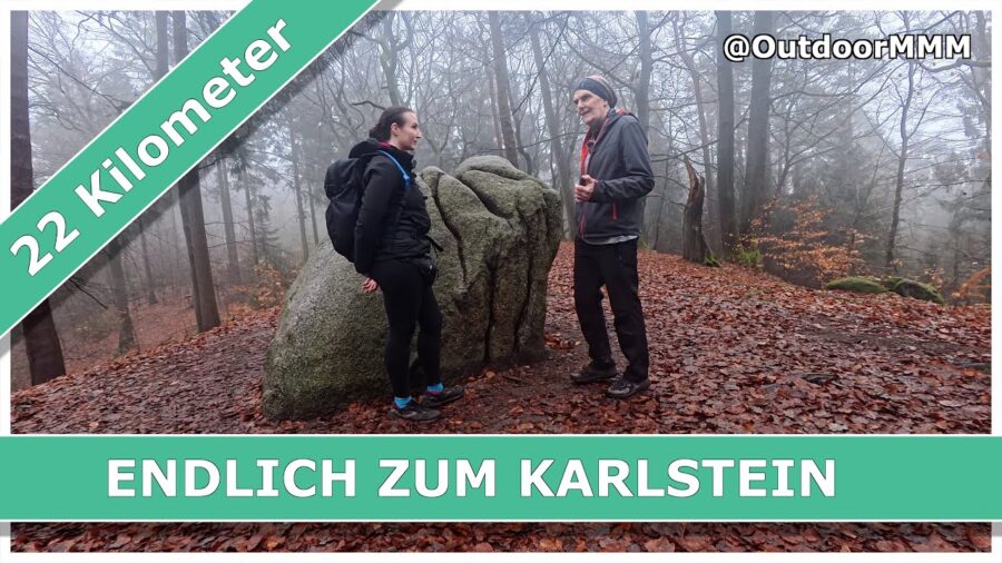 Endlich zum Karlstein - 22 Kilometer gelaufen