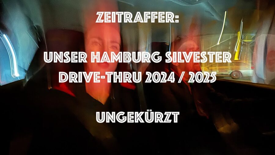 Zeitraffer: Komplette Fahrt durch die Silvesternacht 2024 / 2025