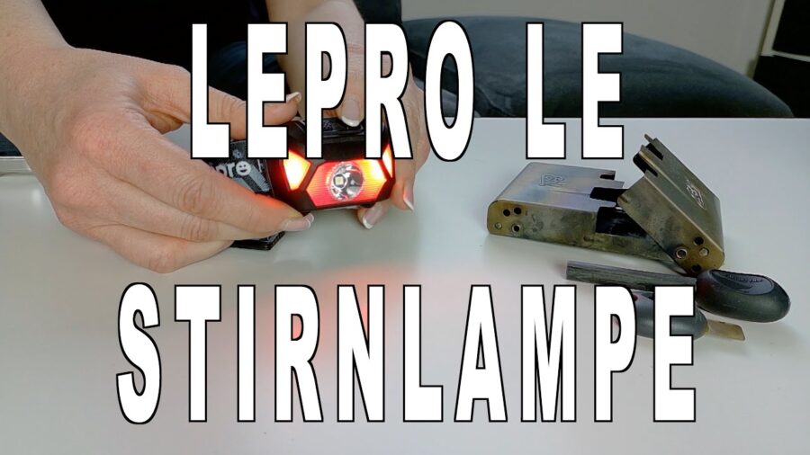 Stirnlampe 🔦 mit Rotlicht Stirnlampe LEPRO LE - Joggen Wandern und nicht nervig