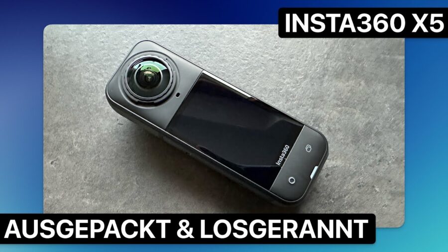 Insta360 X5 360° Kamera - Ausgepackt und losgerannt