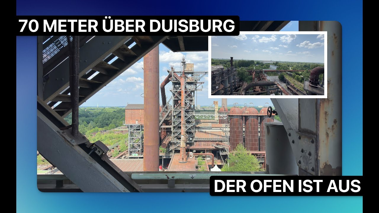 Landschaftschaftspark Duisburg - Hochofen 70 Meter über der Stadt